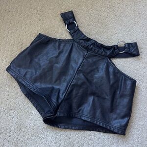 Club exx faux leather shorts